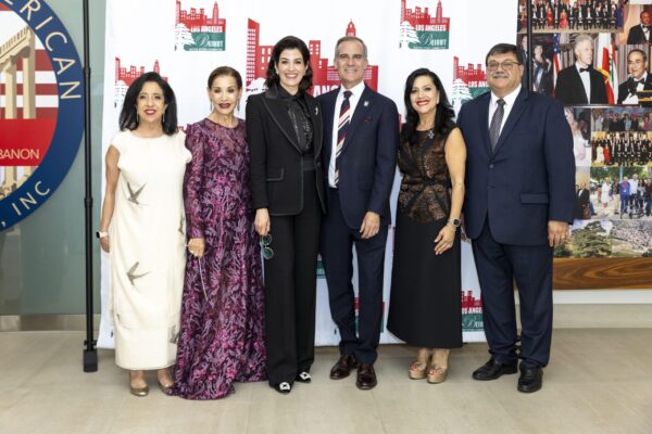 LABSC Board with Former LA Mayor Eric Garcetti at The House of Lebanon